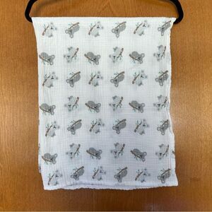 Modern Baby Cotton Muslin Koala Bear Print Gauze Blanket